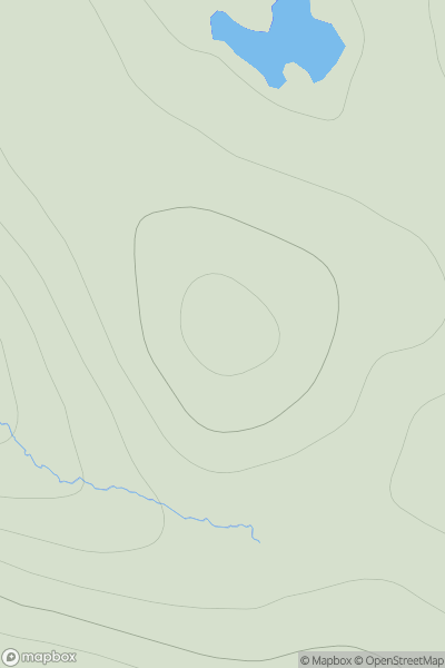 Thumbnail image for Mid Field [Shetland Islands] [HU318493] showing contour plot for surrounding peak